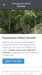 Mobile Screenshot of franciscanvoicecanada.com